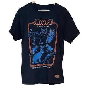 Witchcore Graphic Tee Black Magic Familiar Goth Halloween Alt Factory Irregular